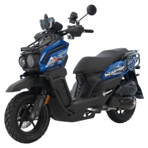 Castoro 180 motoneta 180 cc vista perspectiva derecha azul