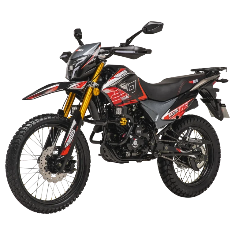 Stark 250 doble propósito 250 cc vista perspectiva izquierda rojo