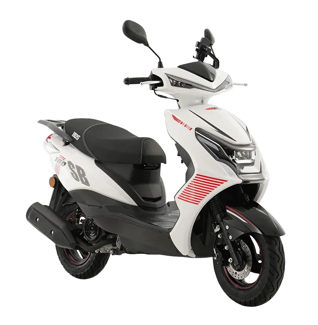 Motoneta SB 180 blanca con transmisión automática