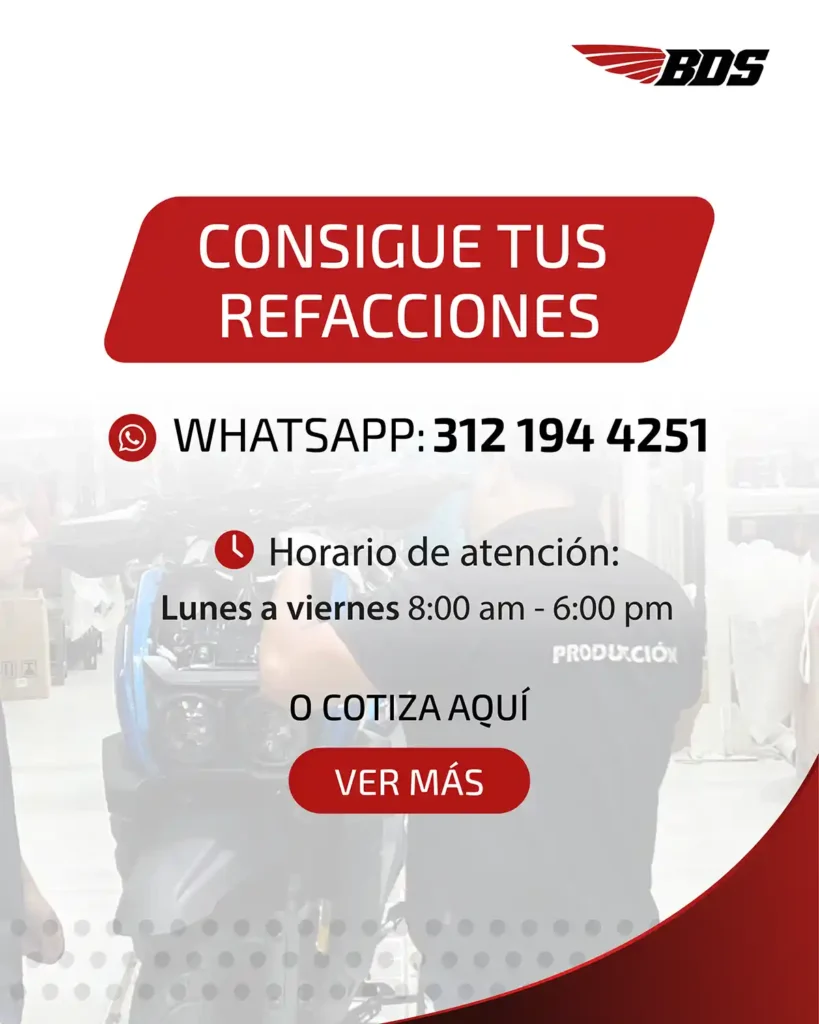 Cotiza tus refacciones para tu moto