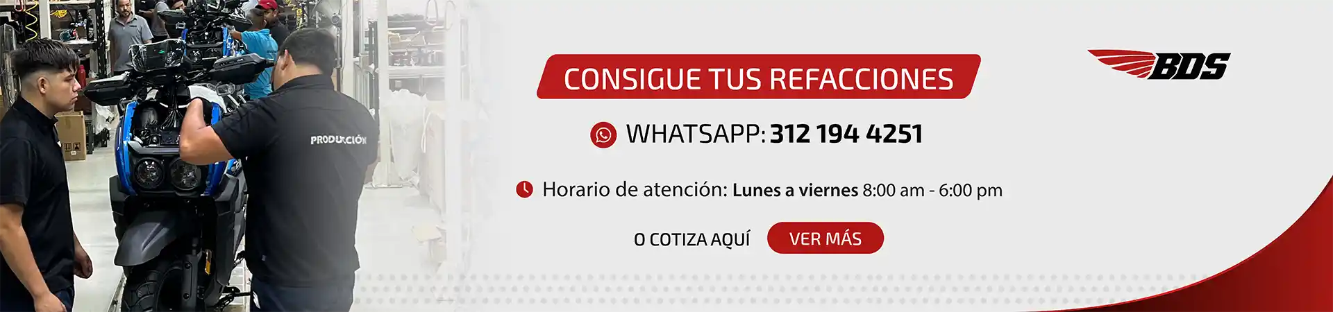 Cotiza tus refacciones para tu moto
