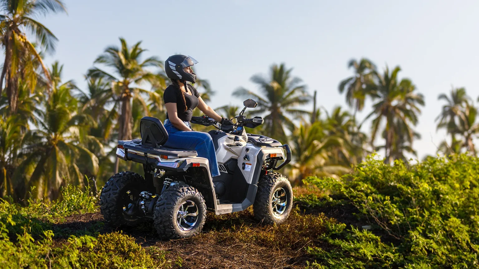Cuatrimoto Jambo 220 BDS con WINCH motorizado, 13.41 HP y tanque de 8 litros
